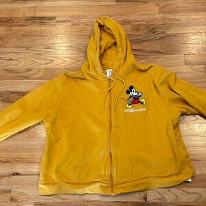 Disney Yellow Mickey Mouse Hoodie Jacket